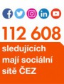 112 608 sledujících mají sociální sítě ČEZ 