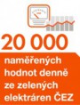 20 000 naměřených hodnot denně ze zelených elektráren ČEZ